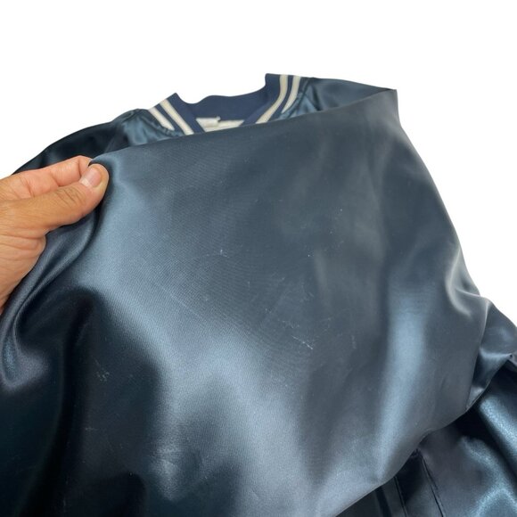 Vintage Steak And Ale Restaurant Blue Bomber Jacket Size Large - Picture 8 of 11